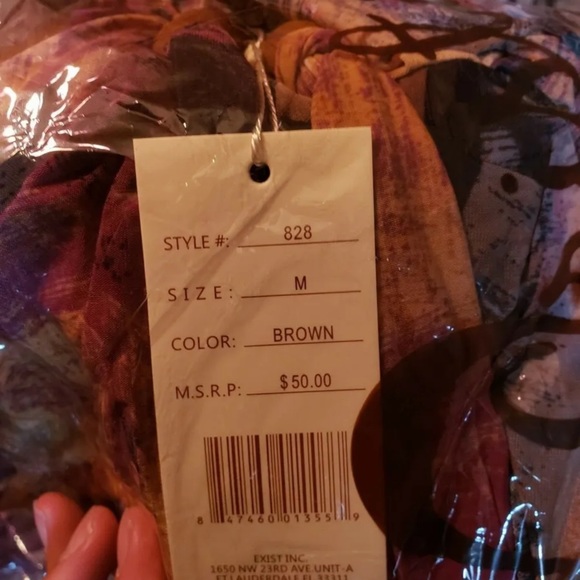 Christina Love women’s summer dress halter abstract print babydoll NWT S M L XL - Picture 3 of 3